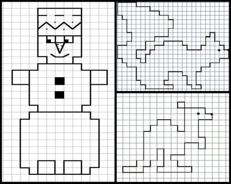 Рисование по клеточкам в тетради