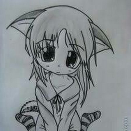 Рисунки на тему аниме карандашом простые для начинающих