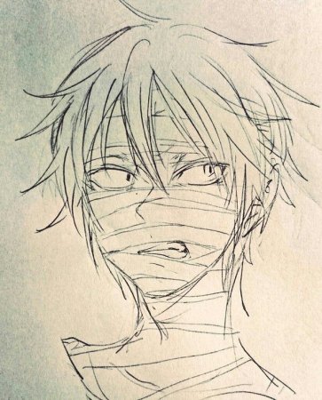 Аниме лицо парня