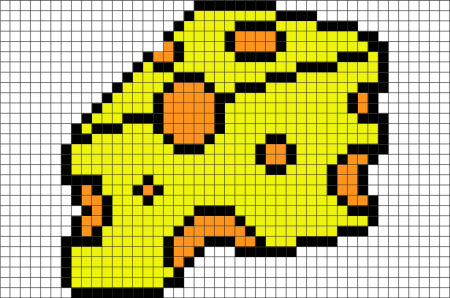 Рисование по клеточкам еда