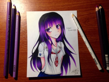 Рисунки аниме девушек