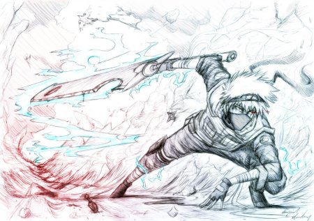 Наруто Наброски Какаси