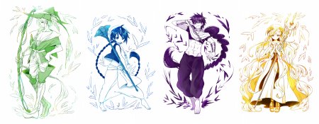 Рисунки аниме магическая битва