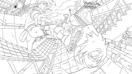 Хвост феи раскраска