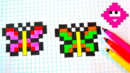 Рисование по клеткам Единорог