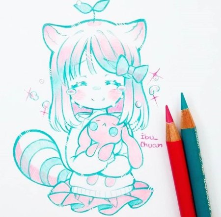 Рисунки для скетчбука Чиби