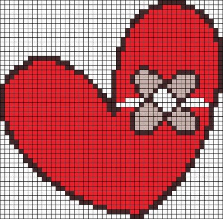 Сердце по клеточкам