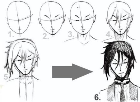 Аниме рисунки легкие