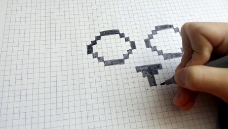 Рисунки по клеточкам ручкой легкие