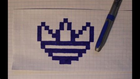 Рисунки по клеточкам ручкой
