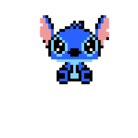 Рисунки по клеточкам Стича