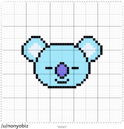 Схема вышивания крестиком BT 21