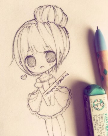 Чиби рисунки для срисовки