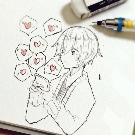 Милые девочки маркерами