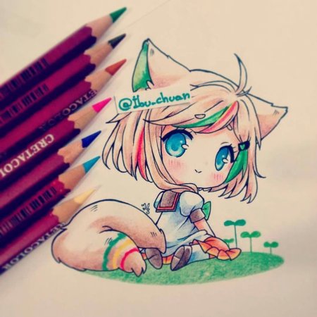 Рисунки для срисовки в скетчбук аниме