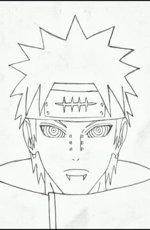 Наруто и Менма раскраска