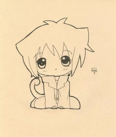 Рисунки для срисовки аниме