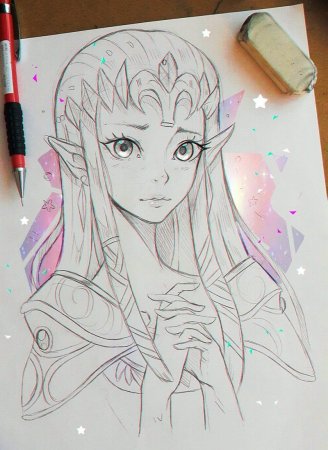 Анимер рисунки карандашом