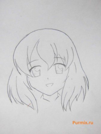 Аниме карандашом легко для начинающих