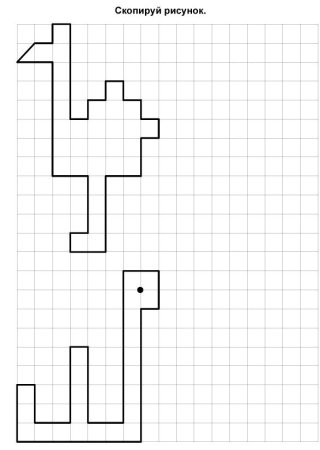 Рисунок по клеточкам для детей