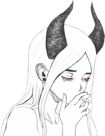 Рисунки для срисовки демоны легкие