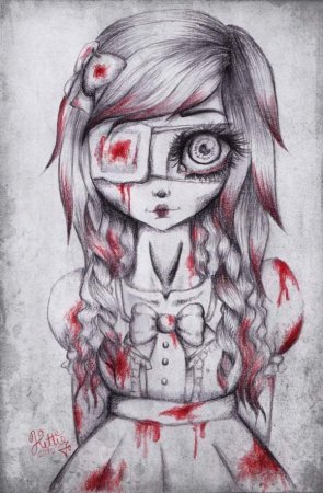 Страшные картинки для срисовки