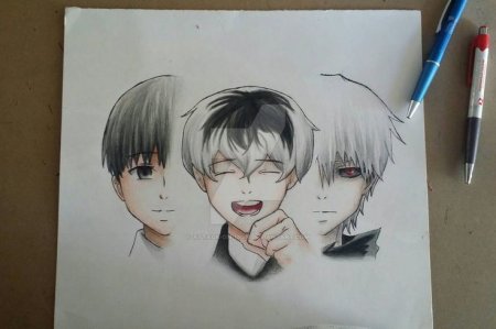 Канеки карандашом для новичков