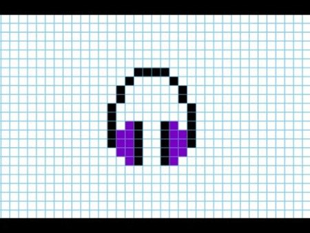 Рисунки по клеткам очень легко