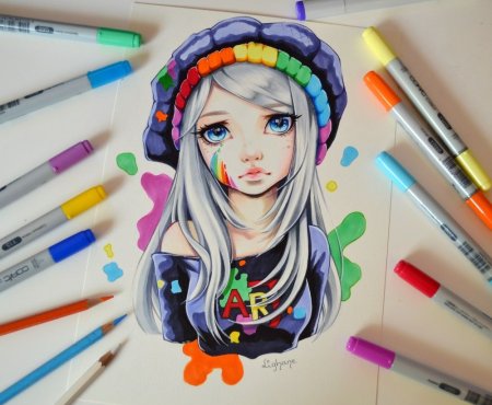 Аниме для рисования цветные