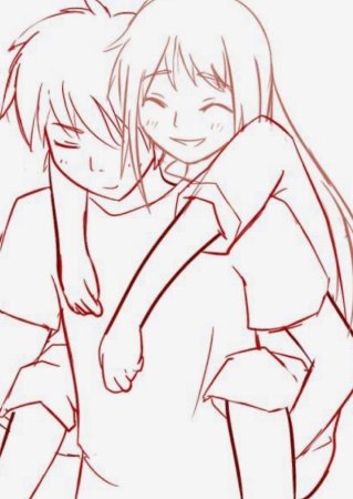 Аниме Наброски пары