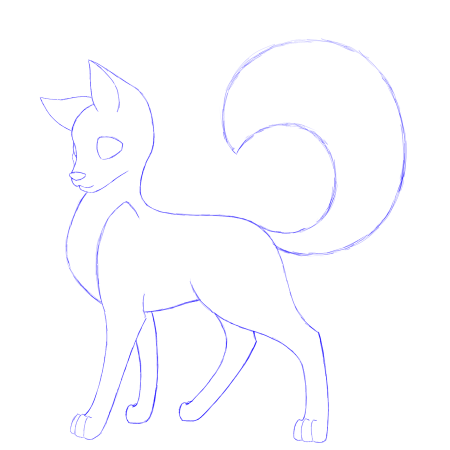 Рисунки для срисовки аниме легкие животные
