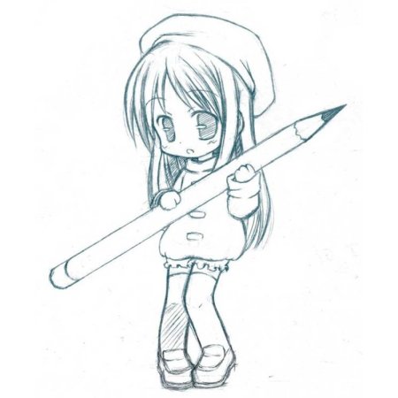 Маленькие рисунки для срисовки аниме