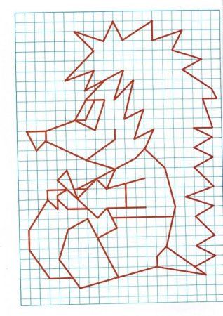 Рисунки на листике в клеточку