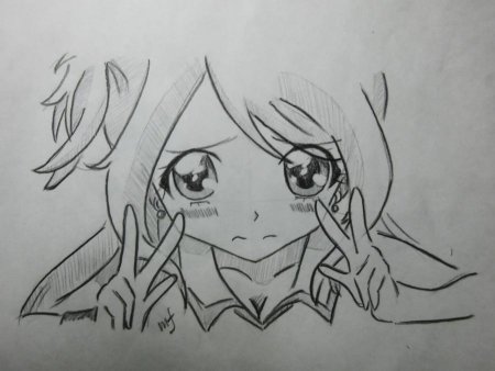 Аниме рисунки на бумаге карандашом