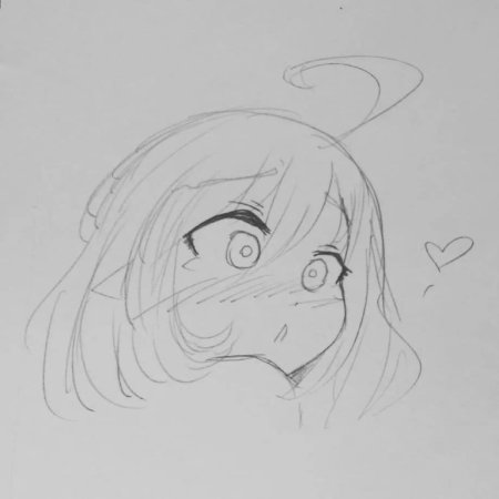 Аниме лицо для срисовки для начинающих