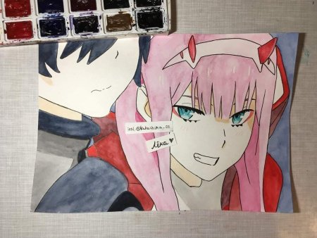 Рисунки для срисовки аниме 02