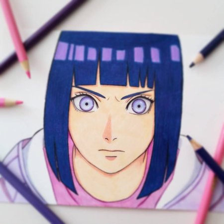 Хината Хьюга для срисовки