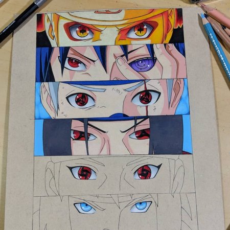 Скетчбук аниме Наруто