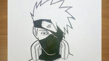 Саске Учиха для срисовки