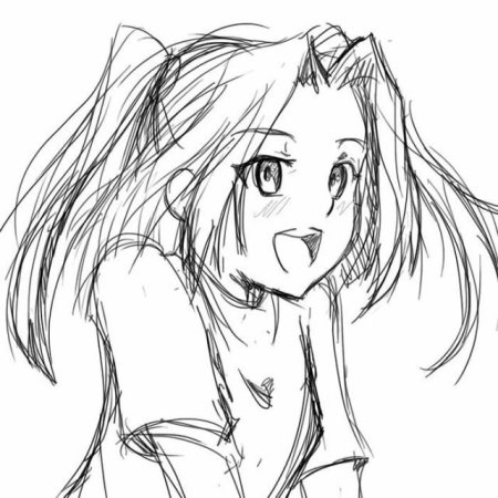 Аниме для срисовки с ушками