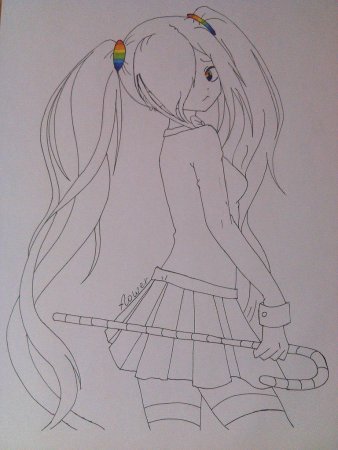 Аниме дети для срисовки