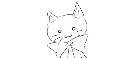 Котёнок для срисовки легкие