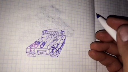 Рисунки ручкой в тетради