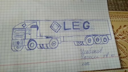 Машинка по клеточкам для детей