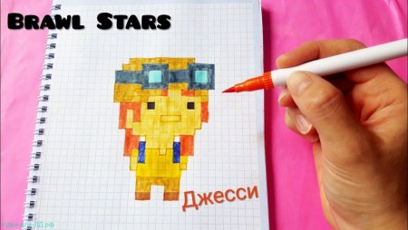 Спайк по клеточкам из БРАВЛ старс