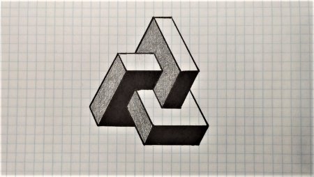 Рисование объемных фигур по клеточкам