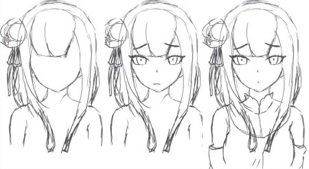 Схема рисования аниме