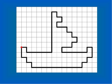 Лёгкие рисунки по клетком