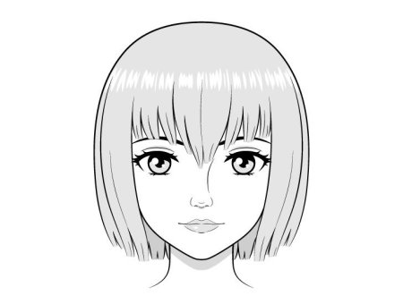 Аниме лицо рисунок