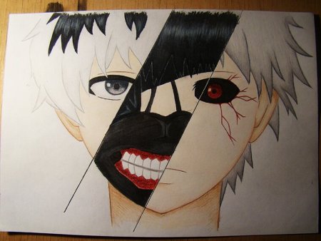 Аниме для срисовки гуль